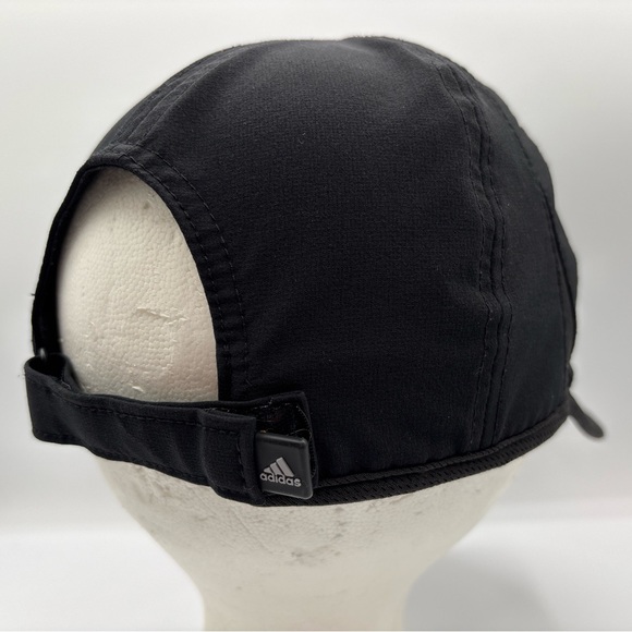 Adidas MEN’s Climalite Lightweight Black Gray Logo Adjustable Running Hat OSFM - Picture 8 of 14